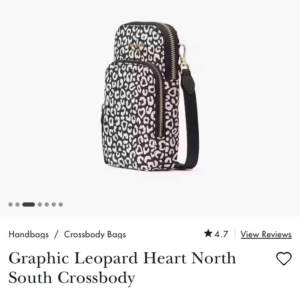 Kate Spade Graphic Leopard Heart North
South Crossbody
